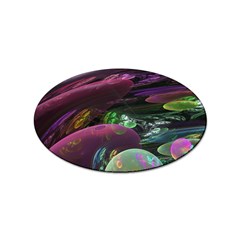 Creation Of The Rainbow Galaxy, Abstract Sticker 10 Pack (oval) by DianeClancy
