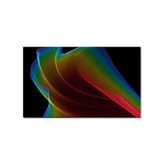 Liquid Rainbow, Abstract Wave Of Cosmic Energy  Sticker 100 Pack (rectangle) by DianeClancy
