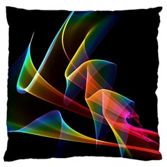 Crystal Rainbow, Abstract Winds Of Love  Large Cushion Case (two Sided)  by DianeClancy