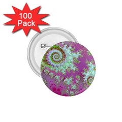 Raspberry Lime Surprise, Abstract Sea Garden  1 75  Button (100 Pack) by DianeClancy