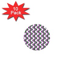 Retro 1  Mini Button (10 Pack) by Siebenhuehner