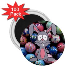 Easter Egg Bunny Treasure 2 25  Button Magnet (100 Pack) by StuffOrSomething