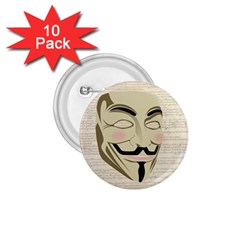 We The Anonymous People 1 75  Button (10 Pack) by StuffOrSomething