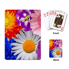Lovely Flowers, Blue Playing Cards Single Design by ImpressiveMoments
