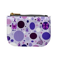 Purple Awareness Dots Coin Change Purse by FunWithFibro