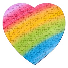 Acrylic Rainbow Jigsaw Puzzle (heart) by StuffOrSomething