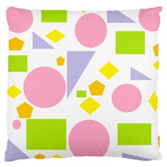 Spring Geometrics Large Cushion Case (single Sided)  by StuffOrSomething