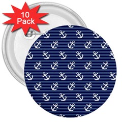 Boat Anchors 3  Button (10 Pack) by StuffOrSomething