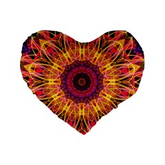 Gemstone Dream 16  Premium Heart Shape Cushion  by Zandiepants