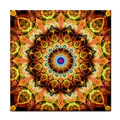 Ochre Burnt Glass Face Towel by Zandiepants