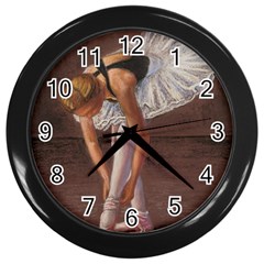 Ballerina Wall Clock (black) by TonyaButcher