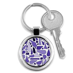 Silly Purples Key Chain (round) by FunWithFibro