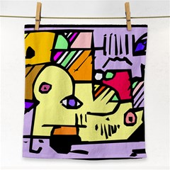Fighting The Fog Face Towel by FunWithFibro