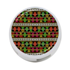 Aztec Style Pattern 4-port Usb Hub (one Side) by dflcprints