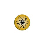 Atom Symbol 1  Mini Button Front