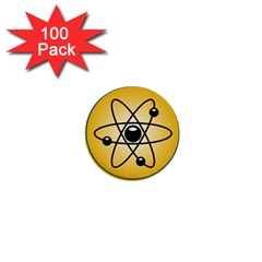 Atom Symbol 1  Mini Button (100 Pack) by StuffOrSomething