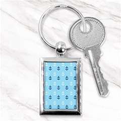 Anchors In Blue And White Key Chain (rectangle) by StuffOrSomething