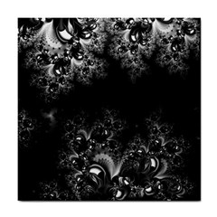 Midnight Frost Fractal Ceramic Tile by Artist4God