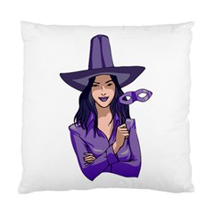 Purple Witch Cushion Case (single Sided)  by FunWithFibro