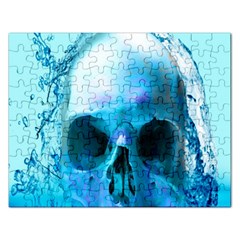 Skull In Water Jigsaw Puzzle (rectangle) by icarusismartdesigns