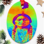 Sitting Bull Oval Ornament (Two Sides) Back