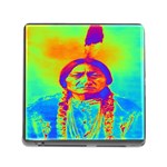 Sitting Bull Memory Card Reader with Storage (Square) Front