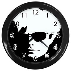 Warhol Wall Clock (black) by icarusismartdesigns