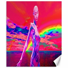 Cyborg Mask Canvas 8  X 10  (unframed) by icarusismartdesigns