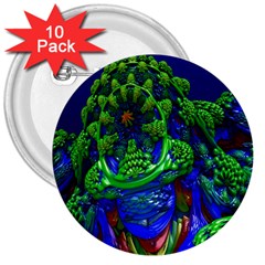 Abstract 1x 3  Button (10 Pack) by icarusismartdesigns