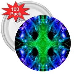 Alien Snowflake 3  Button (100 Pack) by icarusismartdesigns
