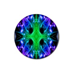 Alien Snowflake Drink Coaster (round) by icarusismartdesigns