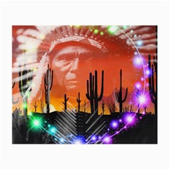 Ghost Dance Glasses Cloth (small, Two Sided) by icarusismartdesigns