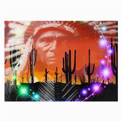 Ghost Dance Glasses Cloth (large, Two Sided) by icarusismartdesigns