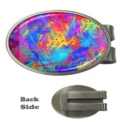 Colour Chaos  Money Clip (oval) by icarusismartdesigns