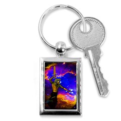 Star Fighter Key Chain (rectangle) by icarusismartdesigns