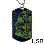 Binary Communication Dog Tag USB Flash (Two Sides) Front