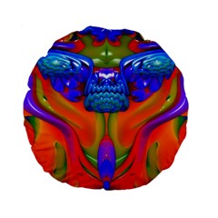 Lava Creature Standard Flano Round Cushion  by icarusismartdesigns