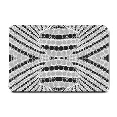 Insane Black&white Textured  Small Door Mat by OCDesignss