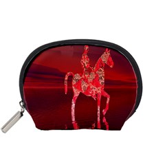 Riding At Dusk Accessory Pouch (small) by icarusismartdesigns