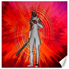 White Knight Canvas 16  X 16  (unframed) by icarusismartdesigns