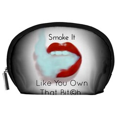 Smoke It Blk&white Lips  Accessory Pouch (large)