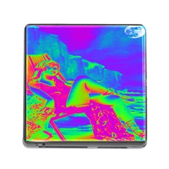 Seaside Holiday Memory Card Reader With Storage (square) by icarusismartdesigns