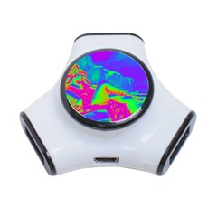 Seaside Holiday 3 Port Usb Hub by icarusismartdesigns