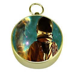 Lost In The Starmaker Gold Compass by icarusismartdesigns