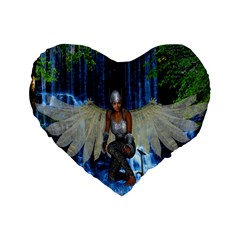 Magic Sword 16  Premium Heart Shape Cushion  by icarusismartdesigns