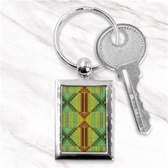 Tribal Shapes Key Chain (rectangle) by LalyLauraFLM
