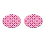 Cute Pretty Elegant Pattern Cufflinks (Oval) Front(Pair)