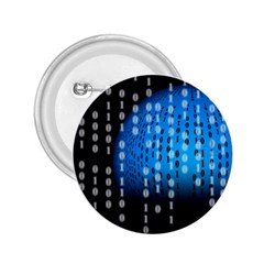 Binary Rain 2 25  Button by StuffOrSomething