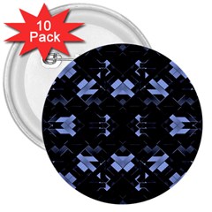Futuristic Geometric Design 3  Button (10 Pack) by dflcprints