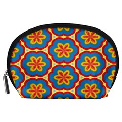 Floral Pattern Accessory Pouch (large) by LalyLauraFLM